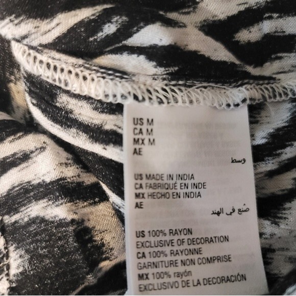 INC International Concept Womens Tribe DC Frenzy Peasant Top - Picture 6 of 9